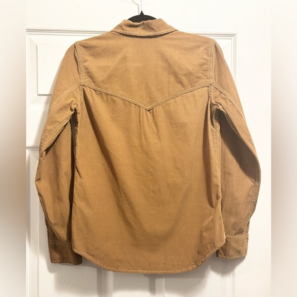Aritzia Wilfred Free Kaila Shirt Corduroy Western Button Up Snap Front Size XS - Picture 4 of 7